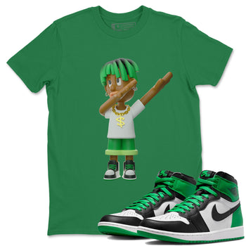 Air Jordan 1 Celtics Sneaker Match Tees Get'em Boy Sneaker Tees AJ1 High OG Lucky Green Sneaker Release Tees Unisex Shirts Kelly Green 1
