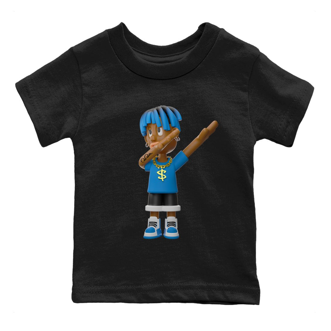 Air Jordan 1 Travis Scott Fragment Sneaker Match Tees Get'em Boy Sneaker Tees AJ1 OG High Travis Scott Fragment Sneaker Release Tees Kids Shirts Black 2