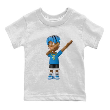 Air Jordan 1 Travis Scott Fragment Sneaker Match Tees Get'em Boy Sneaker Tees AJ1 OG High Travis Scott Fragment Sneaker Release Tees Kids Shirts White 2