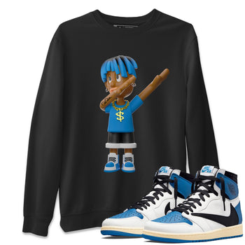 Air Jordan 1 Travis Scott Fragment Sneaker Match Tees Get'em Boy Sneaker Tees AJ1 OG High Travis Scott Fragment Sneaker Release Tees Unisex Shirts Black 1