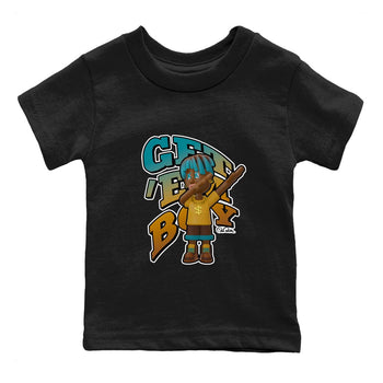 Air Jordan 4 Cacao Wow shirt to match jordans Get'em Boy sneaker tees AJ4 Cacao Wow SNRT Sneaker Release Tees Baby Toddler Black 2 T-Shirt