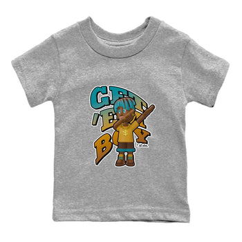 Air Jordan 4 Cacao Wow shirt to match jordans Get'em Boy sneaker tees AJ4 Cacao Wow SNRT Sneaker Release Tees Baby Toddler Heather Grey 2 T-Shirt
