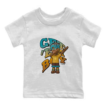 Air Jordan 4 Cacao Wow shirt to match jordans Get'em Boy sneaker tees AJ4 Cacao Wow SNRT Sneaker Release Tees Baby Toddler White 2 T-Shirt