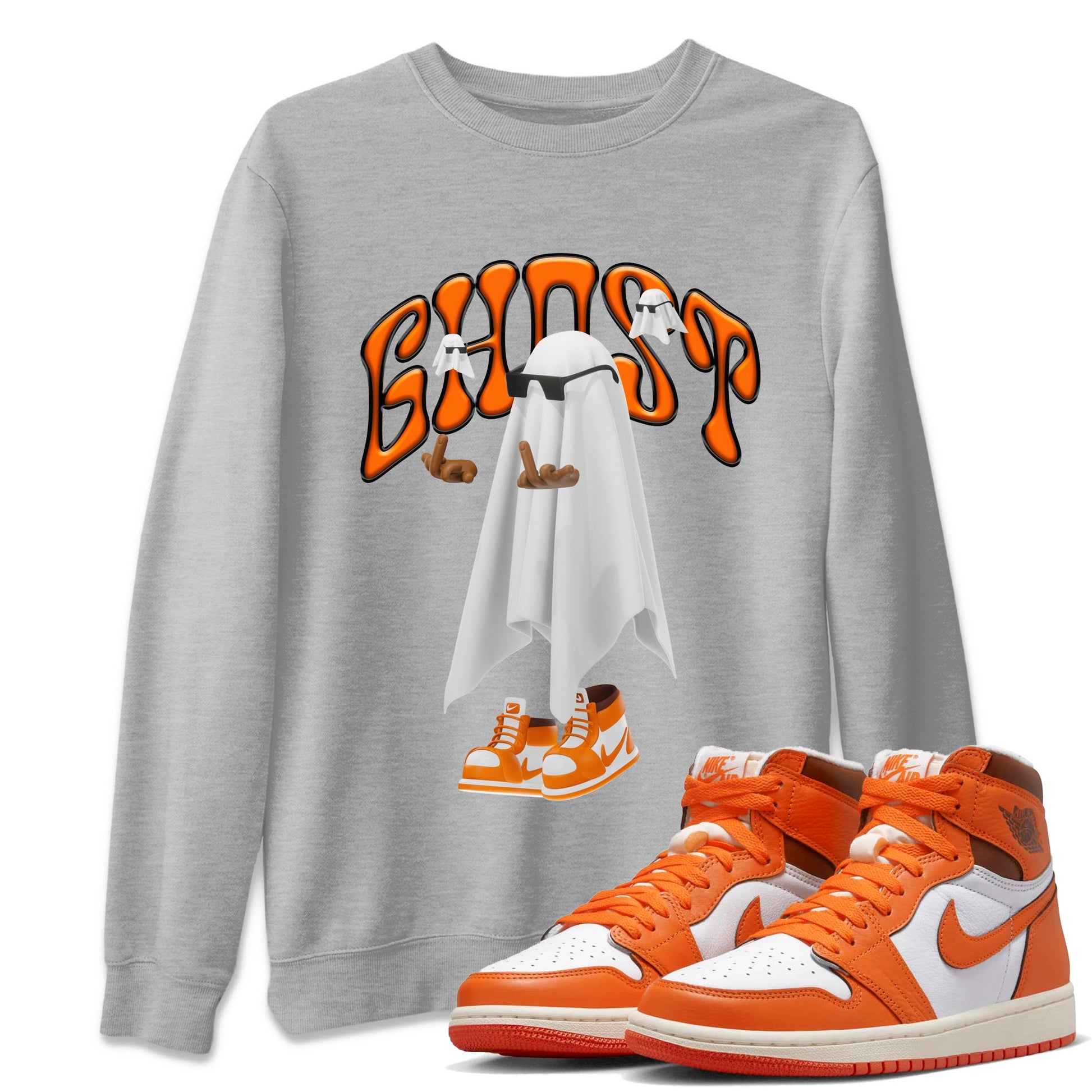 Air Jordan 1 Starfish shirt to match jordans Ghost Gang sneaker tees AJ1 Starfish SNRT Sneaker Release Tees Unisex Heather Grey 1 T-Shirt
