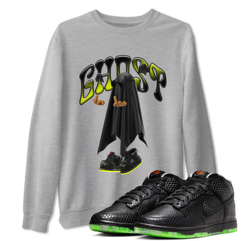 Dunk Mid Premium shirt to match jordans Ghost Gang sneaker tees halloween horror nights Nike Dunk Halloween SNRT Sneaker Release Tees Unisex Heather Grey 1 T-Shirt