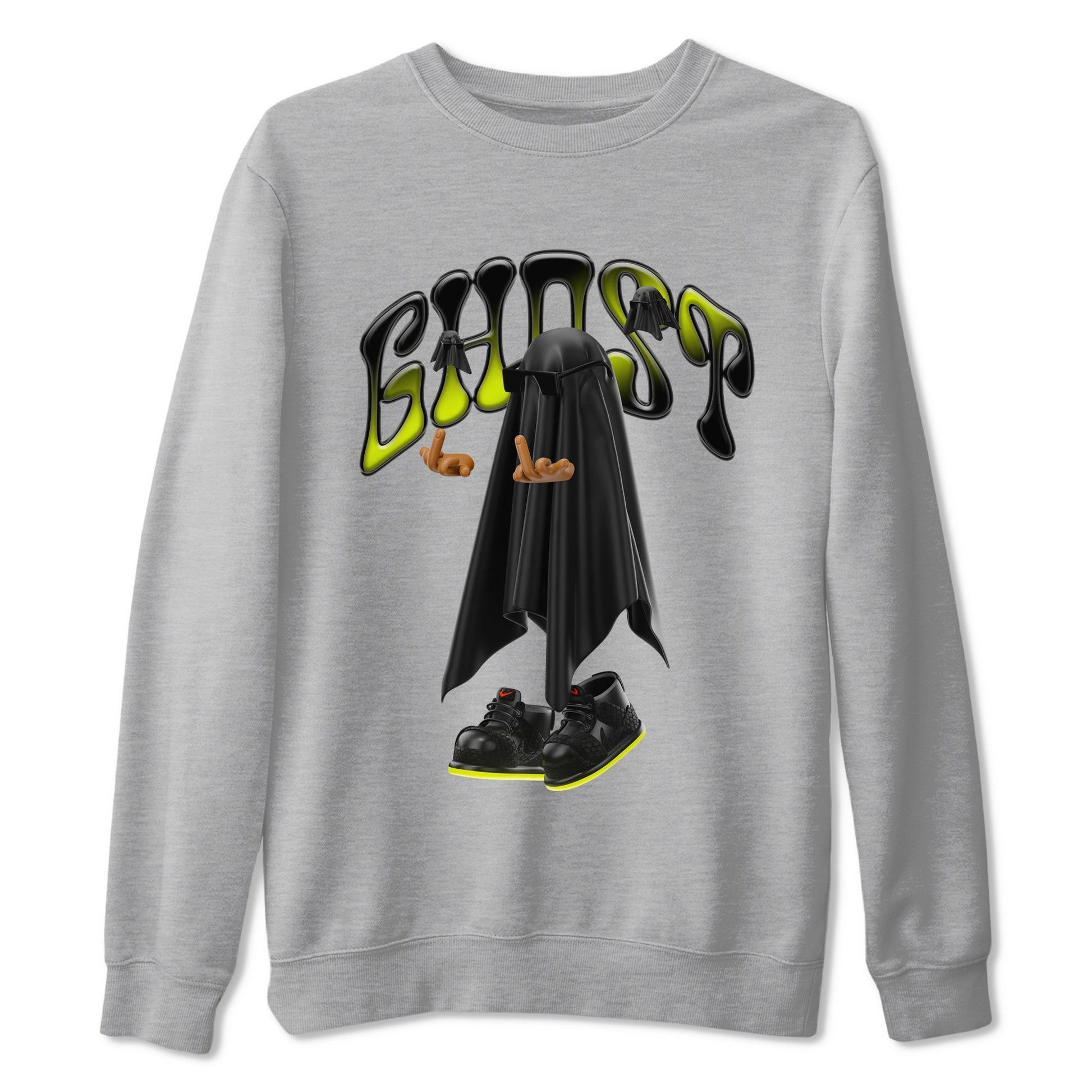Dunk Mid Premium shirt to match jordans Ghost Gang sneaker tees halloween horror nights Nike Dunk Halloween SNRT Sneaker Release Tees Unisex Heather Grey 2 T-Shirt