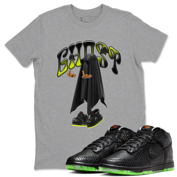 Dunk Mid Premium shirt to match jordans Ghost Gang sneaker tees halloween horror nights Nike Dunk Halloween SNRT Sneaker Release Tees Unisex Heather Grey 1 T-Shirt