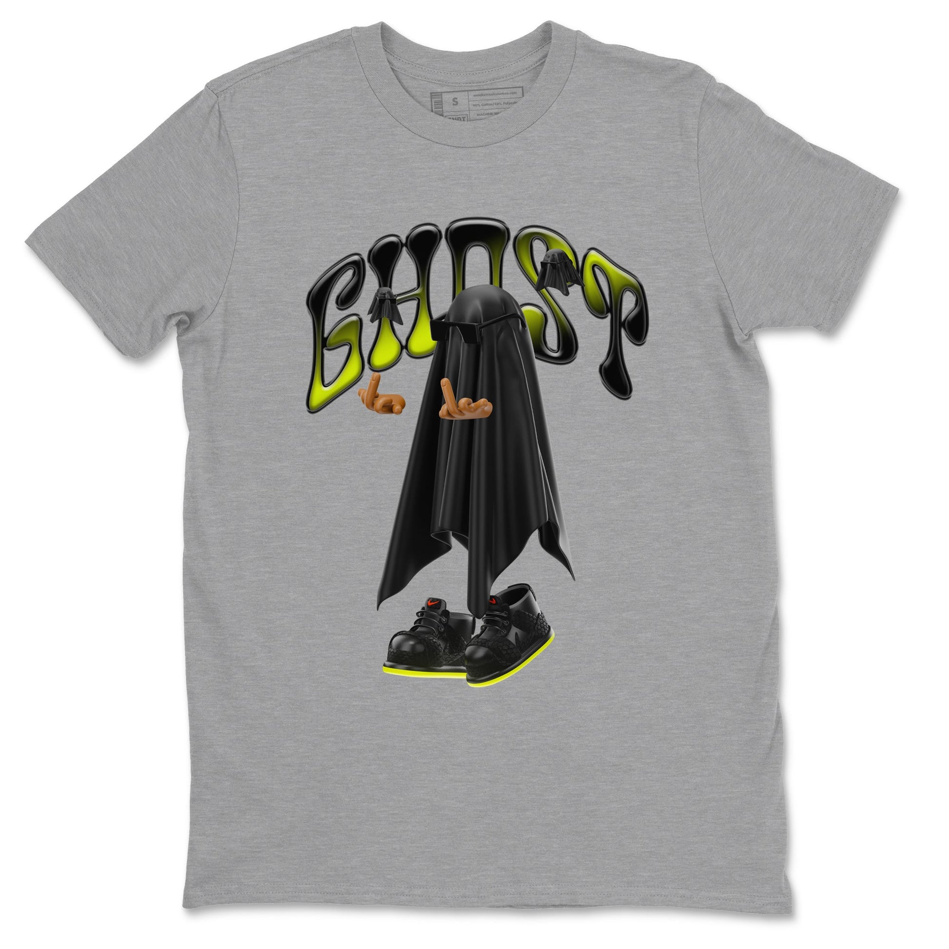 Dunk Mid Premium shirt to match jordans Ghost Gang sneaker tees halloween horror nights Nike Dunk Halloween SNRT Sneaker Release Tees Unisex Heather Grey 2 T-Shirt