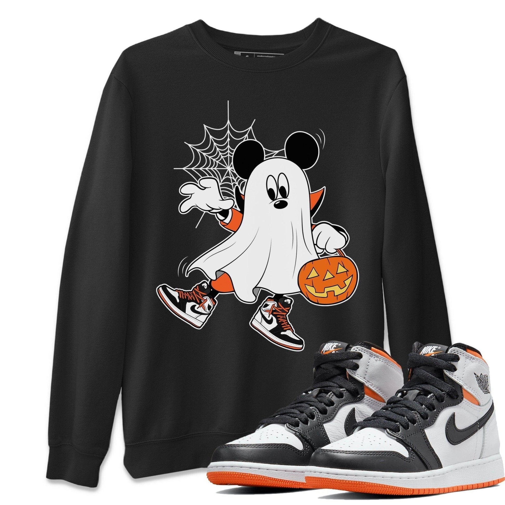 Jordan 1 Electro Orange unique Halloween sneaker tee Ghost Mouse Sneaker Tees Jordan 1 Electro Orange Sneaker Release Tees Unisex Shirts