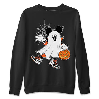 Jordan 1 Electro Orange unique Halloween sneaker tee Ghost Mouse Sneaker Tees Jordan 1 Electro Orange Sneaker Release Tees Unisex Shirts