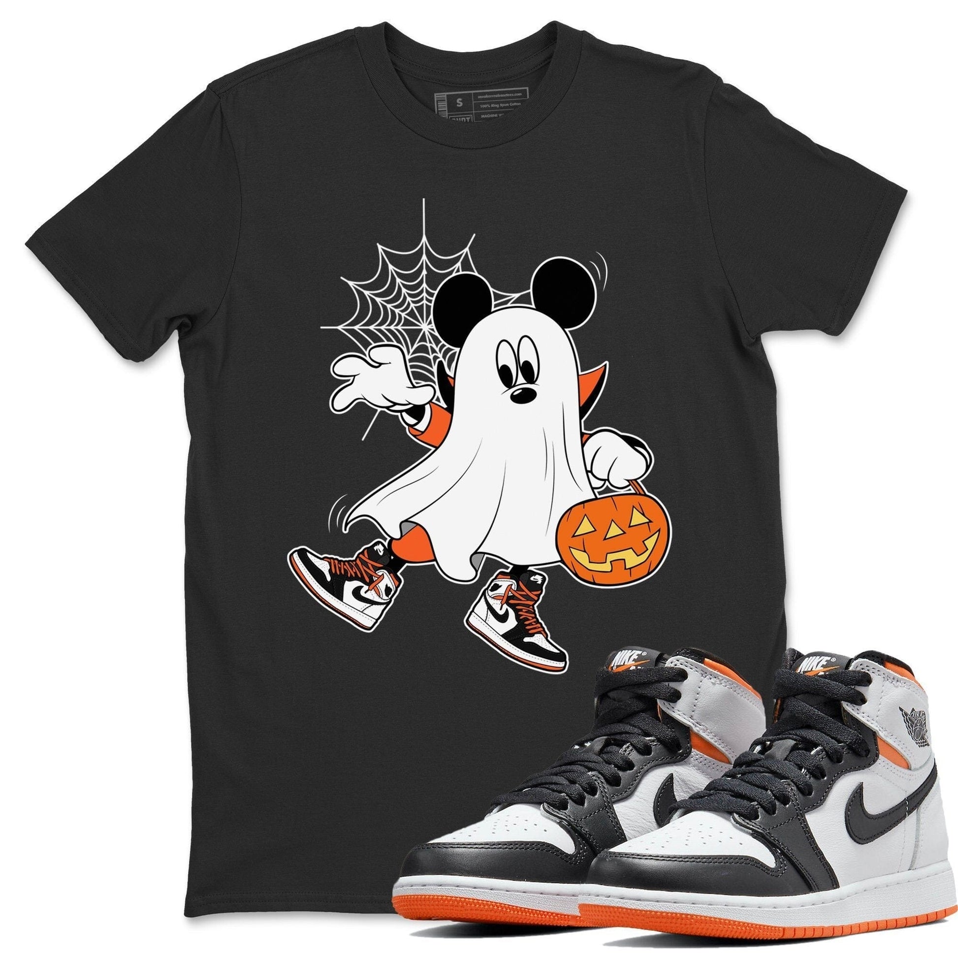 Jordan 1 Electro Orange unique Halloween sneaker tee Ghost Mouse Sneaker Tees Jordan 1 Electro Orange Sneaker Release Tees Unisex Shirts