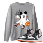 Jordan 1 Electro Orange unique Halloween sneaker tee Ghost Mouse Sneaker Tees Jordan 1 Electro Orange Sneaker Release Tees Unisex Shirts