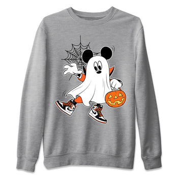 Jordan 1 Electro Orange unique Halloween sneaker tee Ghost Mouse Sneaker Tees Jordan 1 Electro Orange Sneaker Release Tees Unisex Shirts
