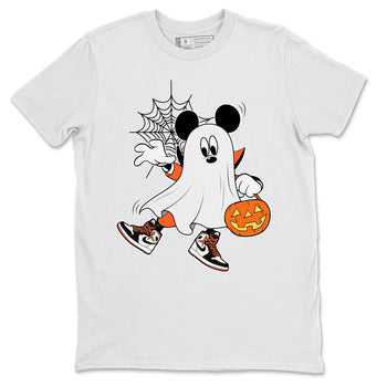 Jordan 1 Electro Orange unique Halloween sneaker tee Ghost Mouse Sneaker Tees Jordan 1 Electro Orange Sneaker Release Tees Unisex Shirts