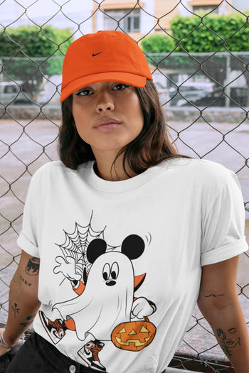 Jordan 1 Electro Orange unique Halloween sneaker tee Ghost Mouse Sneaker Tees Jordan 1 Electro Orange Sneaker Release Tees Unisex Shirts