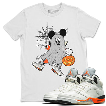 Jordan 5 Shattered Backboard unique Halloween sneaker tee Ghost Mouse Sneaker Tees Jordan 5 Shattered Backboard Sneaker Release Tees Unisex Shirts