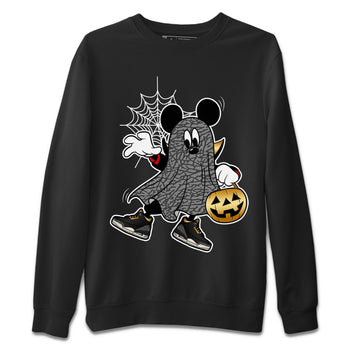 Jordan 3 Black Gold unique Halloween sneaker tee Ghost Mouse Sneaker Tees Jordan 3 Black Gold Sneaker Release Tees Unisex Shirts
