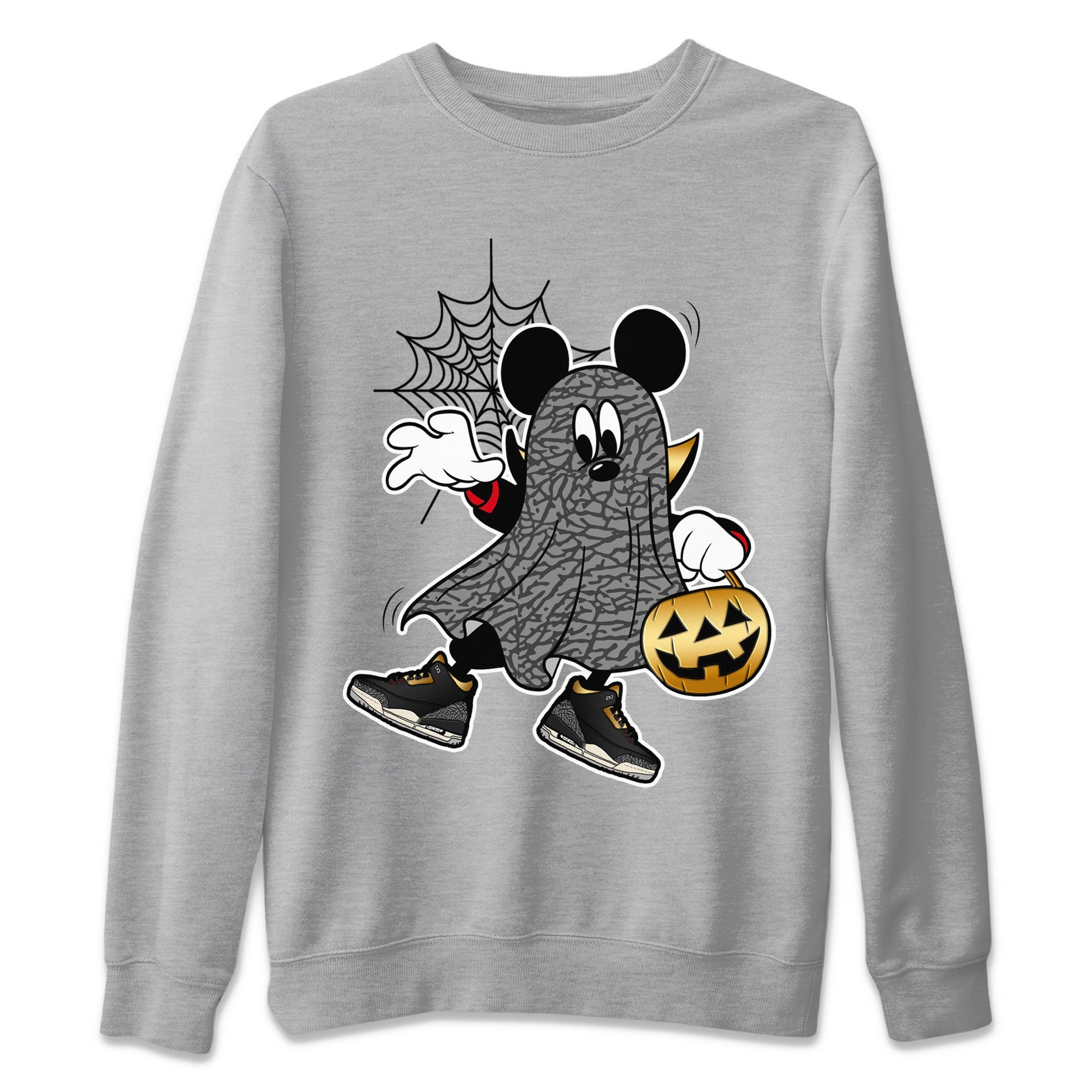 Jordan 3 Black Gold unique Halloween sneaker tee Ghost Mouse Sneaker Tees Jordan 3 Black Gold Sneaker Release Tees Unisex Shirts