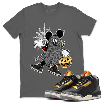 Jordan 3 Black Gold unique Halloween sneaker tee Ghost Mouse Sneaker Tees Jordan 3 Black Gold Sneaker Release Tees Unisex Shirts