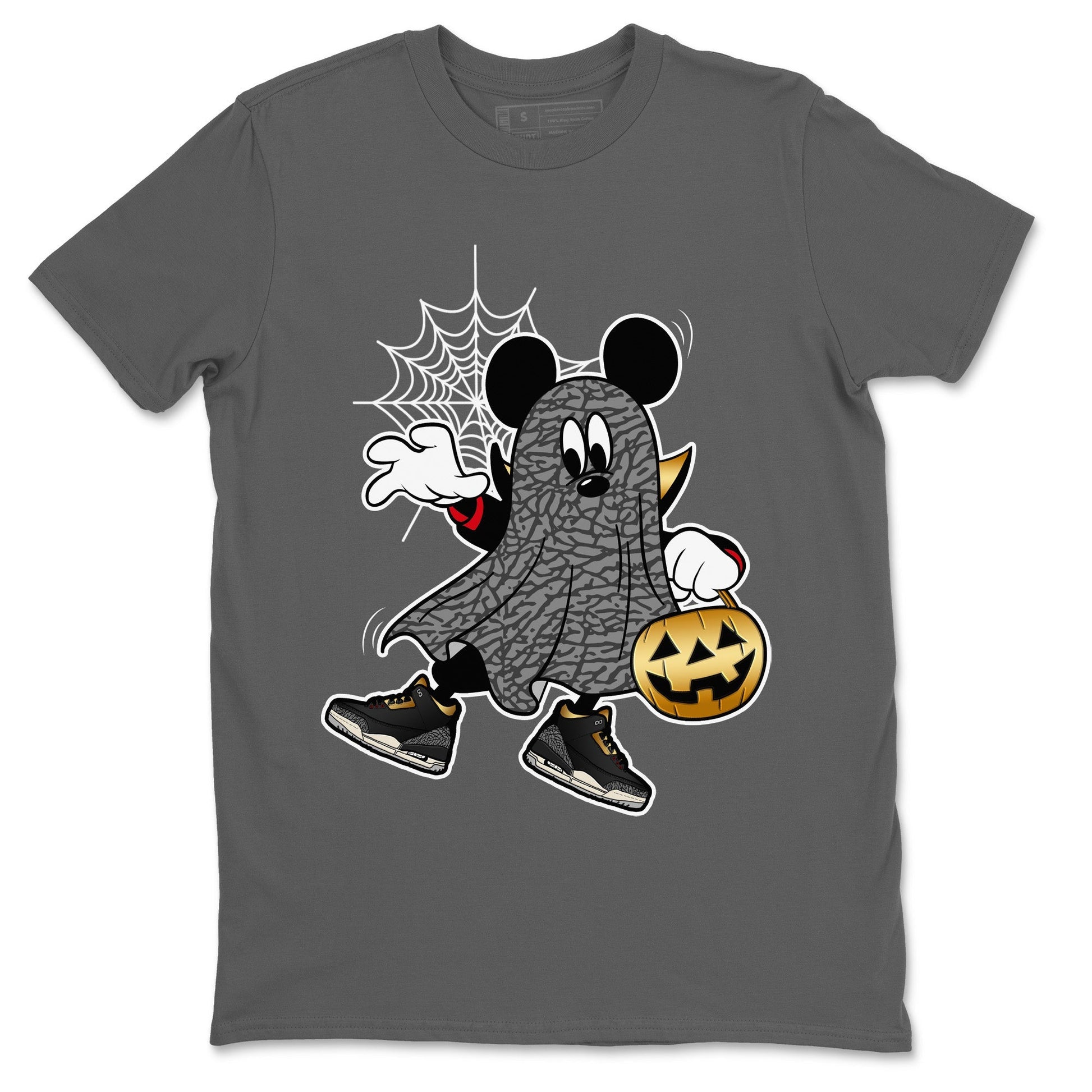 Jordan 3 Black Gold unique Halloween sneaker tee Ghost Mouse Sneaker Tees Jordan 3 Black Gold Sneaker Release Tees Unisex Shirts