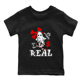 Air Jordan 1 University Red shirt to match jordans Ghost Skater sneaker tees Air Jordan 1 University Red SNRT Sneaker Tees Casual Crew Neck T-Shirt Baby Toddler Black 2 T-Shirt
