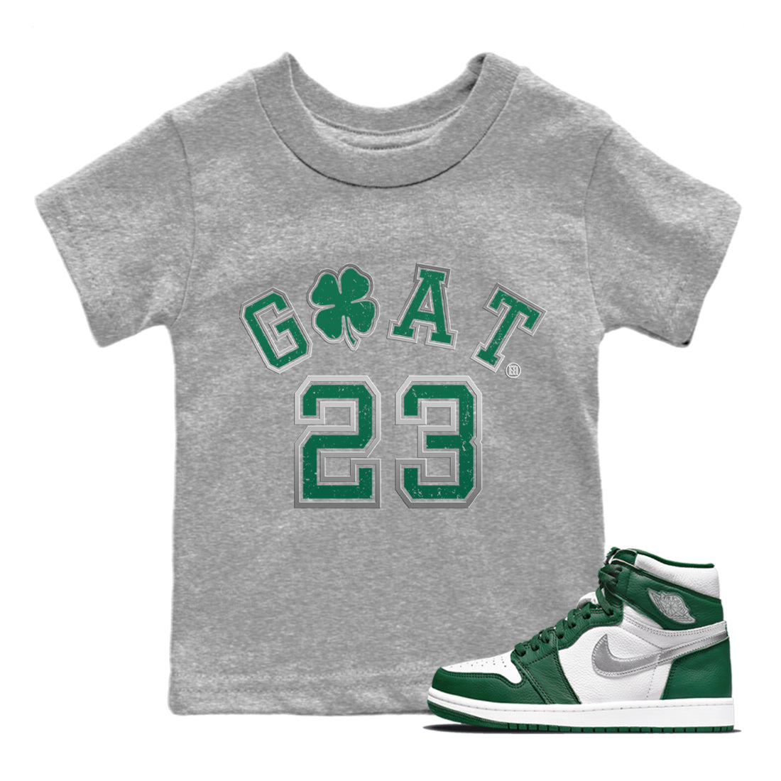 Jordan 1 Gorge Green Sneaker Match Tees Goat 23 Sneaker Tees Jordan 1 Gorge Green Sneaker Release Tees Kids Shirts