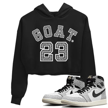 Jordan 1 White Cement Sneaker Match Tees Goat 23 Sneaker Tees Jordan 1 White Cement Sneaker Release Tees Women's Shirts