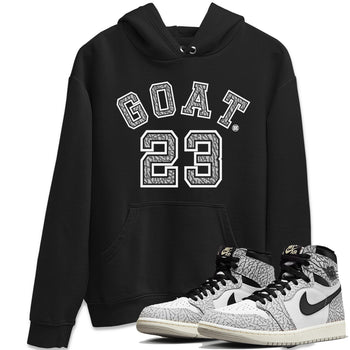 Jordan 1 White Cement Sneaker Match Tees Goat 23 Sneaker Tees Jordan 1 White Cement Sneaker Release Tees Unisex Shirts