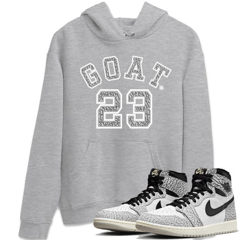 Jordan 1 White Cement Sneaker Match Tees Goat 23 Sneaker Tees Jordan 1 White Cement Sneaker Release Tees Unisex Shirts