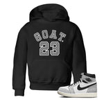 Jordan 1 White Cement Sneaker Match Tees Goat 23 Sneaker Tees Jordan 1 White Cement Sneaker Release Tees Kids Shirts