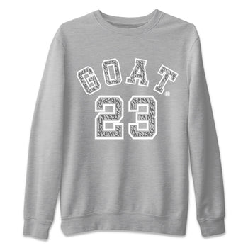 Jordan 1 White Cement Sneaker Match Tees Goat 23 Sneaker Tees Jordan 1 White Cement Sneaker Release Tees Unisex Shirts