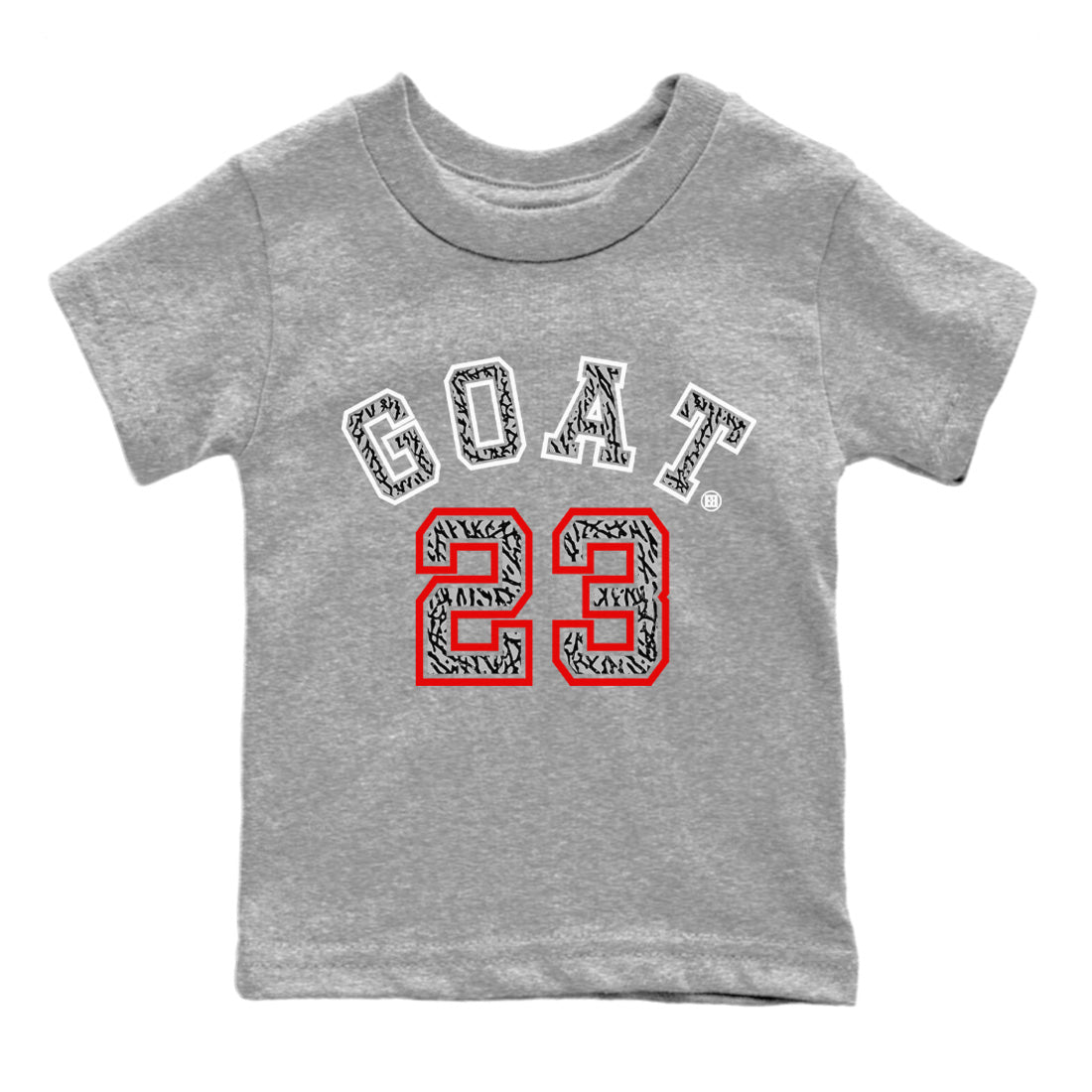 Air Jordan 3 White Cement Sneaker Match Tees Goat 23 Sneaker Tees Air Jordan 3 Retro White Cement Sneaker Release Tees Kids Shirts Heather Grey 2