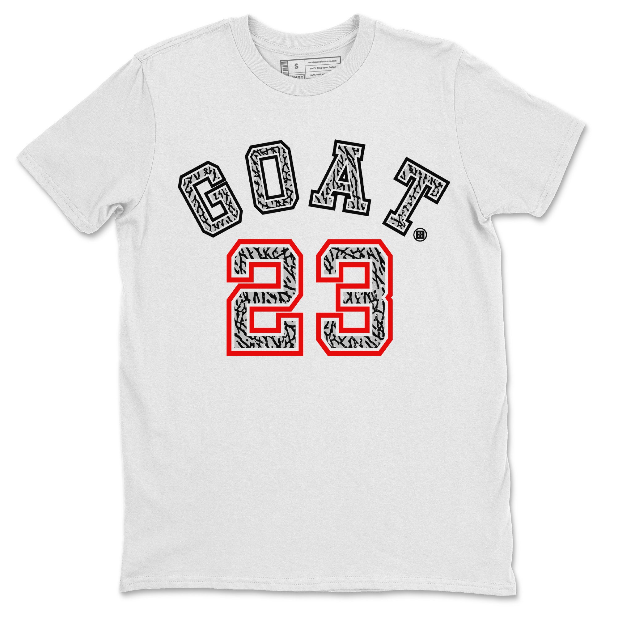 Air Jordan 3 White Cement Sneaker Match Tees Goat 23 Sneaker Tees Air Jordan 3 Retro White Cement Sneaker Release Tees Unisex Shirts White 2