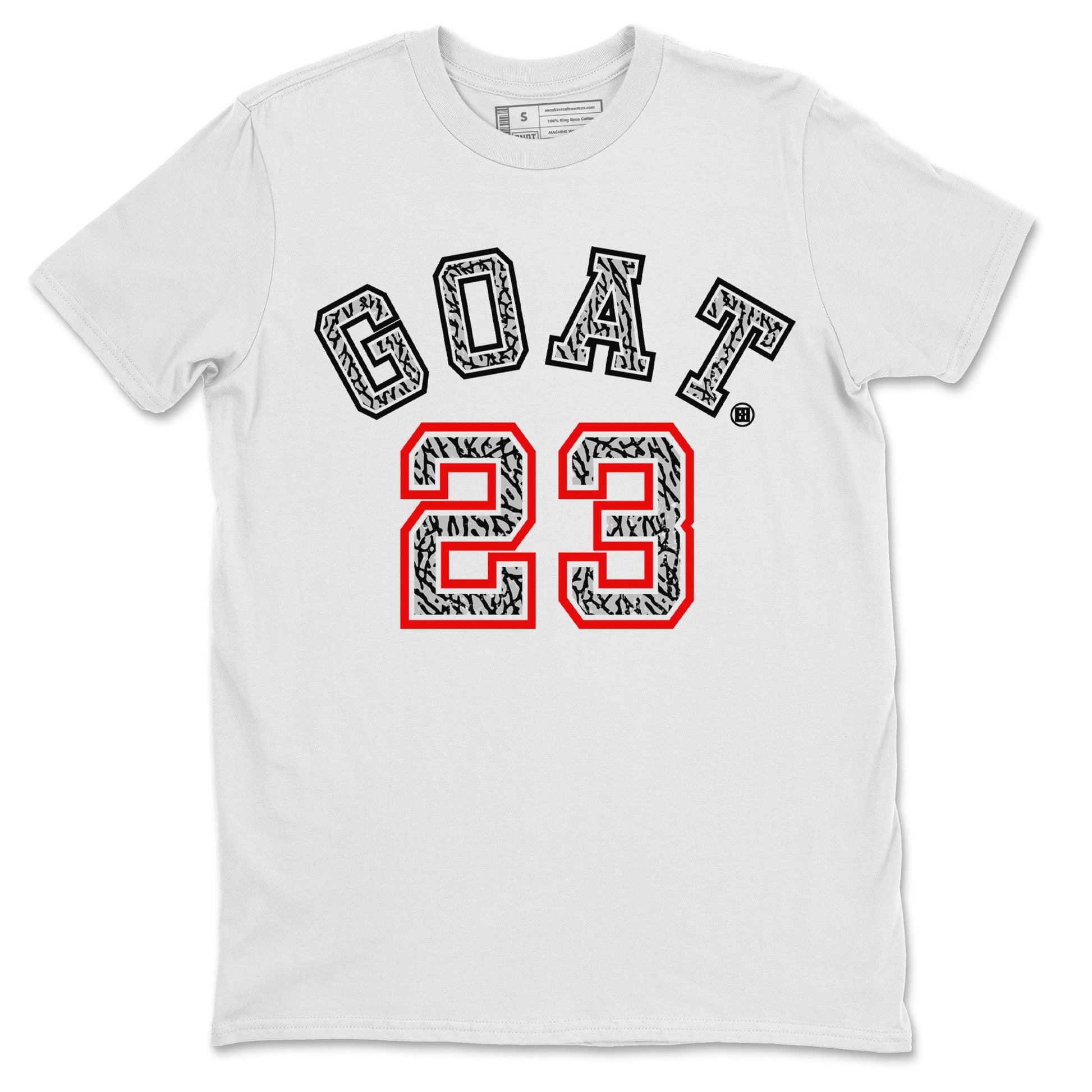 Air Jordan 3 White Cement Sneaker Match Tees Goat 23 Sneaker Tees Air Jordan 3 Retro White Cement Sneaker Release Tees Unisex Shirts White 2