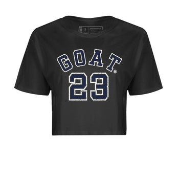 Air Jordan 5 Georgetown Sneaker Match Tees Goat 23 Sneaker Tees 5 Georgetown SNRT Sneaker Release Tees Navy 5s Women's Shirts Black 2