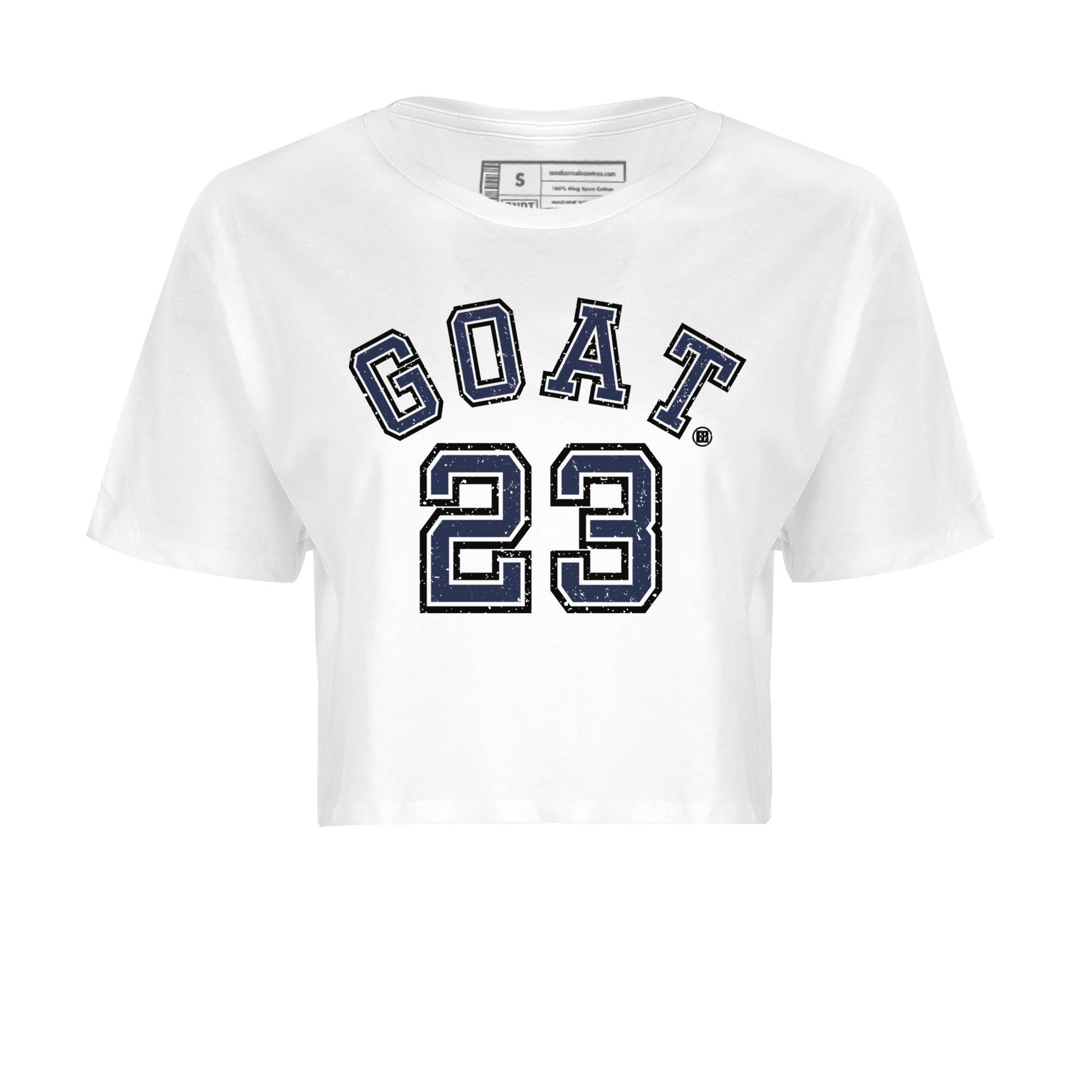 Air Jordan 5 Georgetown Sneaker Match Tees Goat 23 Sneaker Tees 5 Georgetown SNRT Sneaker Release Tees Navy 5s Women's Shirts White 2