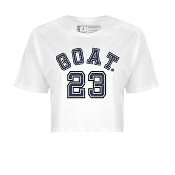 Air Jordan 5 Georgetown Sneaker Match Tees Goat 23 Sneaker Tees 5 Georgetown SNRT Sneaker Release Tees Navy 5s Women's Shirts White 2