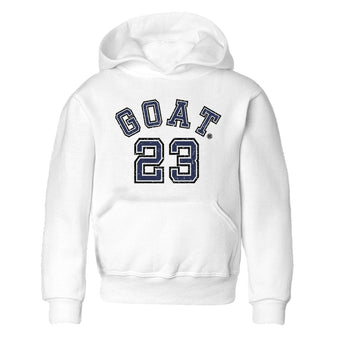 Air Jordan 5 Georgetown Sneaker Match Tees Goat 23 Sneaker Tees 5 Georgetown SNRT Sneaker Release Tees Navy 5s Kids Shirts White 2