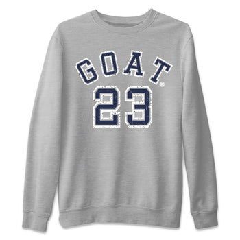 Air Jordan 5 Georgetown Sneaker Match Tees Goat 23 Sneaker Tees 5 Georgetown SNRT Sneaker Release Tees Navy 5s Unisex Shirts Heather Grey 2
