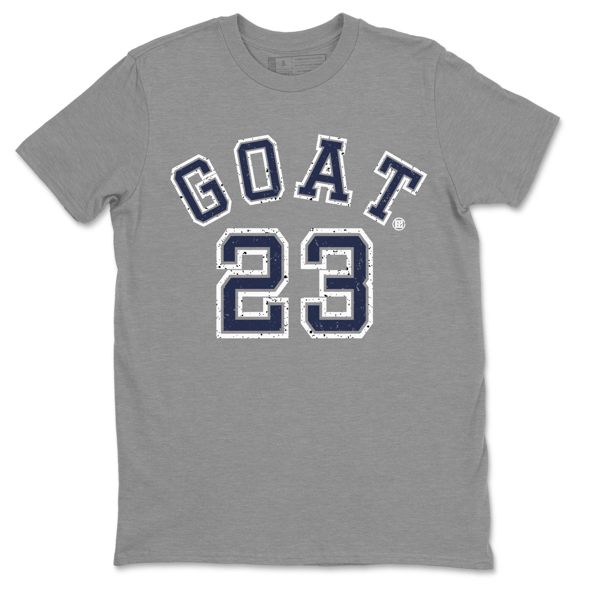 Air Jordan 5 Georgetown Sneaker Match Tees Goat 23 Sneaker Tees 5 Georgetown SNRT Sneaker Release Tees Navy 5s Unisex Shirts Heather Grey 2