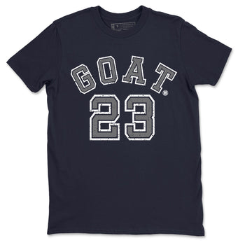 Air Jordan 5 Georgetown Sneaker Match Tees Goat 23 Sneaker Tees 5 Georgetown SNRT Sneaker Release Tees Navy 5s Unisex Shirts Navy 2