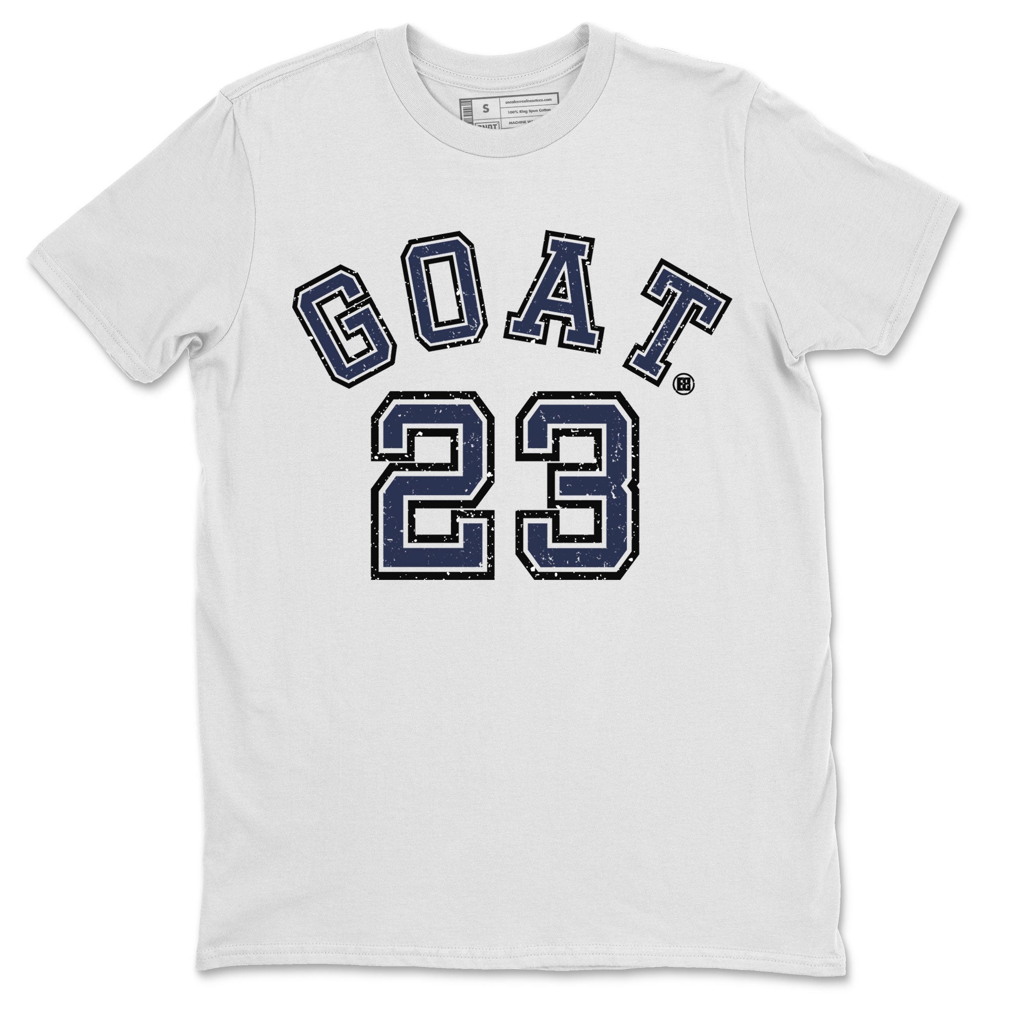 Air Jordan 5 Georgetown Sneaker Match Tees Goat 23 Sneaker Tees 5 Georgetown SNRT Sneaker Release Tees Navy 5s Unisex Shirts White 2