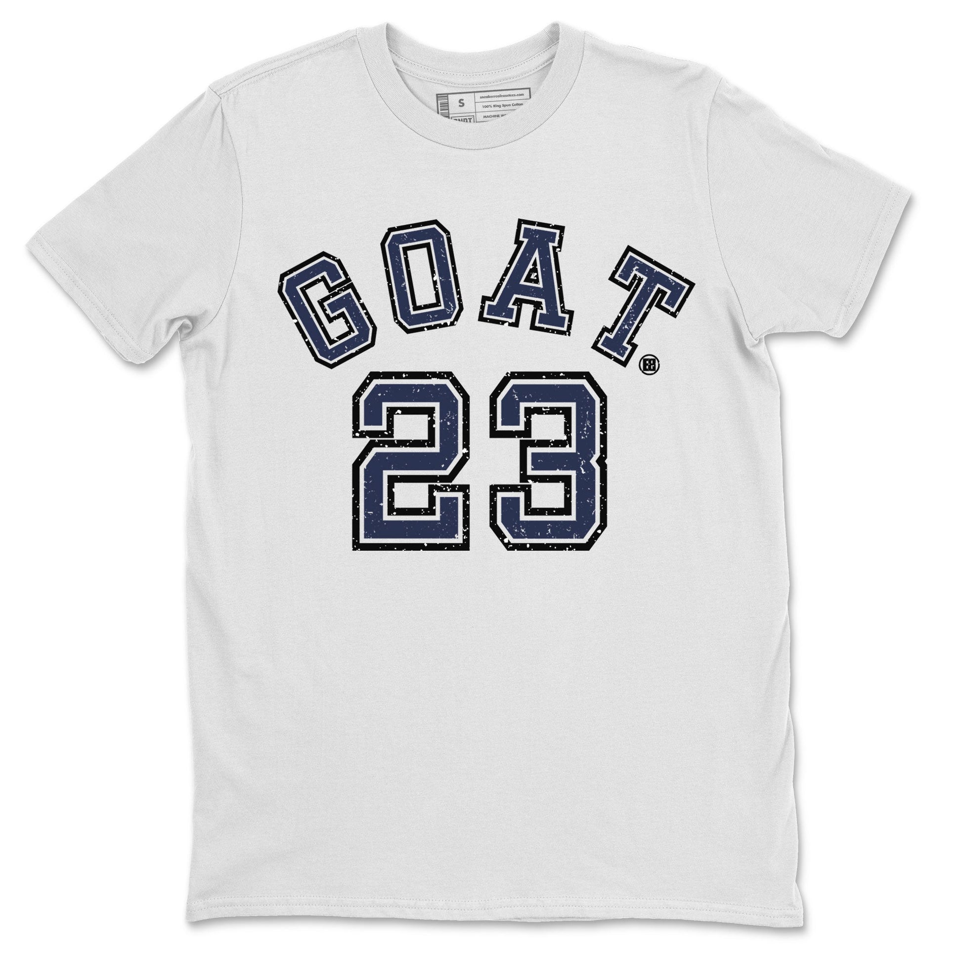 Air Jordan 5 Georgetown Sneaker Match Tees Goat 23 Sneaker Tees 5 Georgetown SNRT Sneaker Release Tees Navy 5s Unisex Shirts White 2