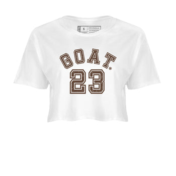 Dunk Low WMNS Cacao Wow sneaker shirt to match jordans Goat 23 sneaker tees Dunk Cacao Wow SNRT Sneaker Release Tees White 2 Crop T-Shirt