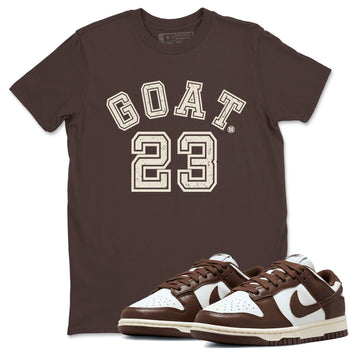 Dunk Low WMNS Cacao Wow sneaker shirt to match jordans Goat 23 sneaker tees Dunk Cacao Wow SNRT Sneaker Tees Crew Neck Unisex Cotton Sneaker T-Shirt Dark Chocolate 1 T-Shirt