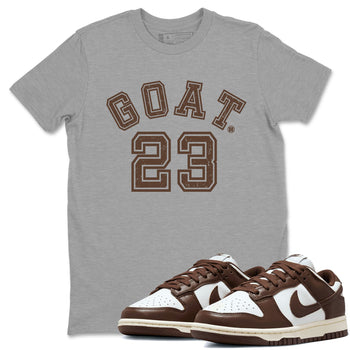 Dunk Low WMNS Cacao Wow sneaker shirt to match jordans Goat 23 sneaker tees Dunk Cacao Wow SNRT Sneaker Tees Crew Neck Unisex Cotton Sneaker T-Shirt Heather Grey 1 T-Shirt