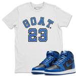 Jordan 1 Dark Marina Blue Sneaker Match Tees Goat 23 Sneaker Tees Jordan 1 Dark Marina Blue Sneaker Release Tees Unisex Shirts