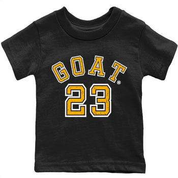 Jordan 1 Yellow Toe Sneaker Match Tees Goat 23 Sneaker Tees Jordan 1 Yellow Toe Sneaker Release Tees Kids Shirts