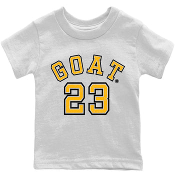 Jordan 1 Yellow Toe Sneaker Match Tees Goat 23 Sneaker Tees Jordan 1 Yellow Toe Sneaker Release Tees Kids Shirts
