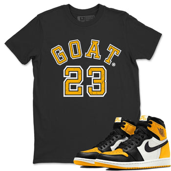 Jordan 1 Yellow Toe Sneaker Match Tees Goat 23 Sneaker Tees Jordan 1 Yellow Toe Sneaker Release Tees Unisex Shirts